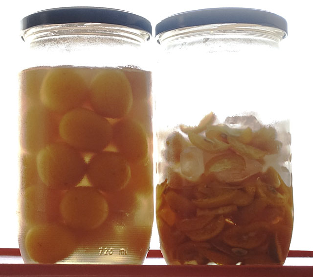 金柑の甘露煮とシロップ